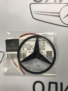 Эмблема на крышку багажника Mercedes W204 черная Эмблема на крышку багажника Mercedes W204 черная
